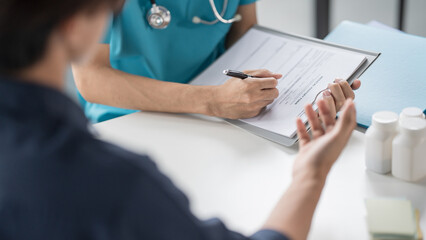 Healthcare Counsel Physician Giving Recommendations to Individual