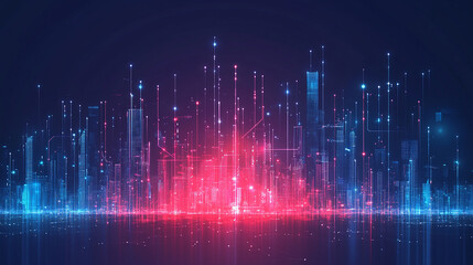 An abstract digital technology background ai generated