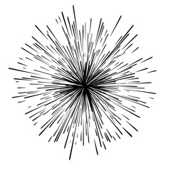 Obraz premium Geometric Design of Black Lines and Dots on White Background 