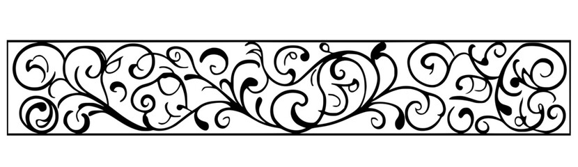 Fototapeta premium black and white background with ornament