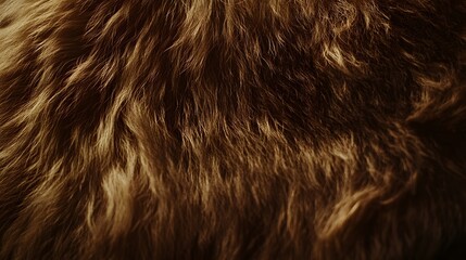 Naklejka premium Rich Brown Fur Texture Background Image