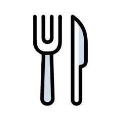 fork knife icon design