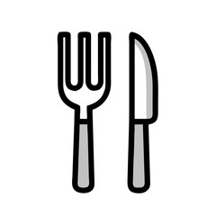 fork knife icon design