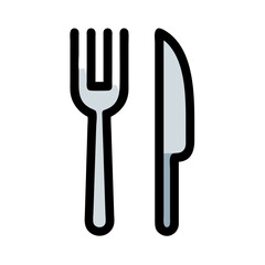 fork knife icon design