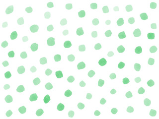 手描き背景　ドット　グリーン