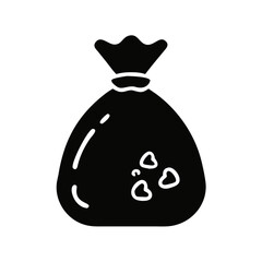 garbage bag icon design