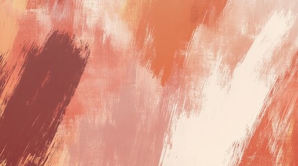 Muted Terracotta Brush Stroke Background for Creative Use