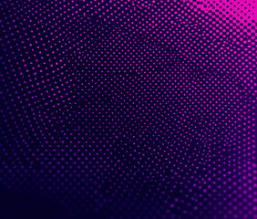  abstract background with a dark purple color. The background is filled with small pink and purple circles that are scattered randomly across the image. The circles are of different sizes and shapes, 