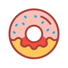 glazed donut icon design