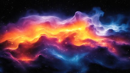 Obraz premium Cosmic Nebula Swirling Colors Across The Vast Expanse