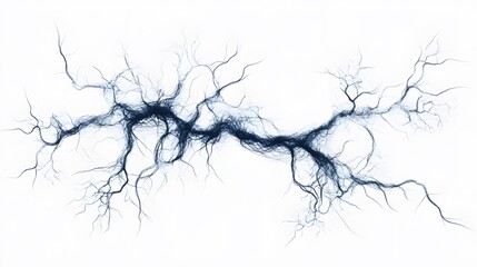 Abstract Dark Blue Branching Network Design