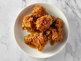 Fried Chicken Legs with Teriyaki Sauce