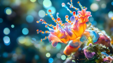 Vibrant Colorful Sea Slug In Aquatic Environment