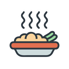 hot food icon design