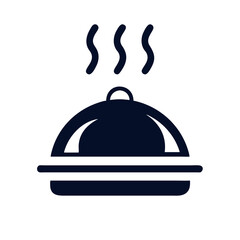 hot food platter icon design