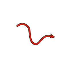 devil tail vector design