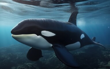 Obraz premium Killer Whale Underwater