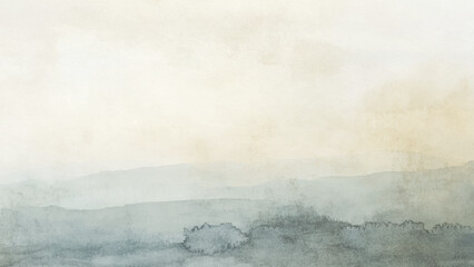 Abstract watercolor aesthetic horizontal background. Hand drawn vector splatter texture. Brush stroked painting pastel color watercolour