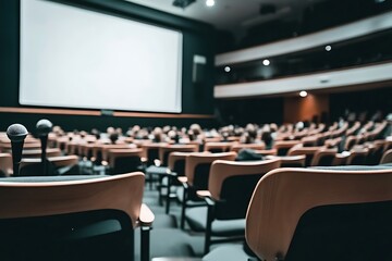 Grand Auditorium Interior with Empty Seats