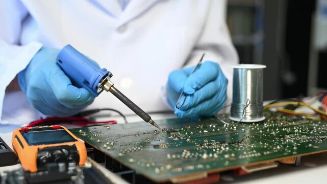 Electronics technician, electronic engineering electronic repair, electronics measuring and testing, repair and maintenance