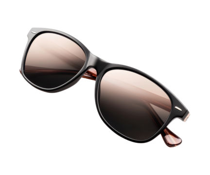 Stylish black sunglasses with gradient lenses