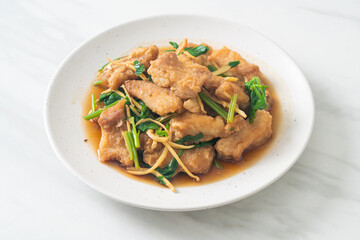 Stir Fried Fish with Chinese Celery