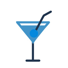 martini glass icon design