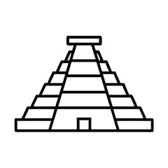 mayan pyramid icon design
