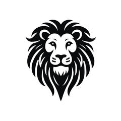 lion head silhouette vector art design
