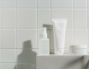 Creating a clean and modern aesthetic for this skincare packaging