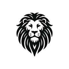 lion head silhouette vector art design
