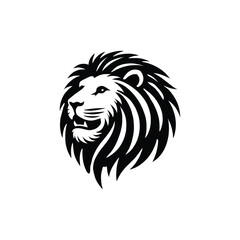 lion head silhouette vector art design
