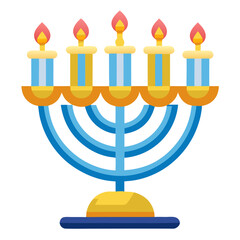 menorah icon design
