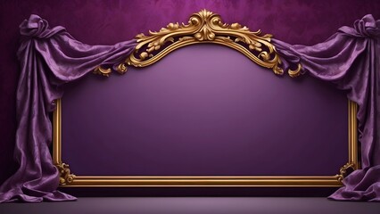 Chester banner with empty space, luxury purple background