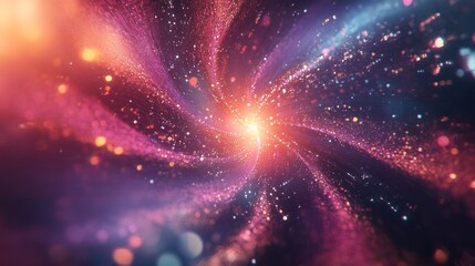 Naklejka premium Abstract Twirling Light and Glitter