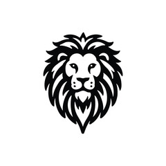 lion head silhouette vector art design
