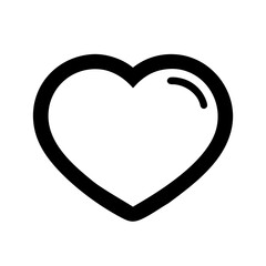 minimal heart icon design