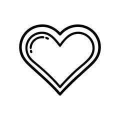 minimal heart icon design