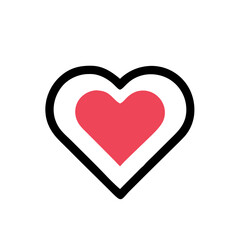 minimal heart icon design