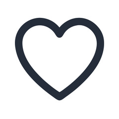 minimal heart icon design