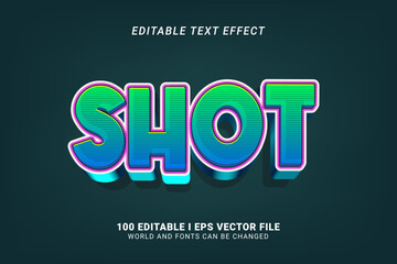Shot Editable Text Effect Design
