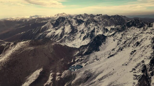 snow covered mountains