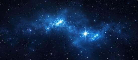 Fototapeta premium Cosmic Nebula Starry Night Sky Background