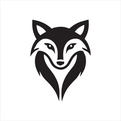 Fototapeta premium Set of fox logo vector illustration silhouette icon