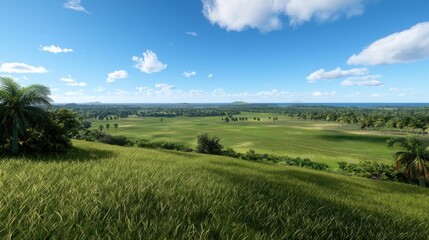 Fototapeta premium Tranquil Tropical Landscape