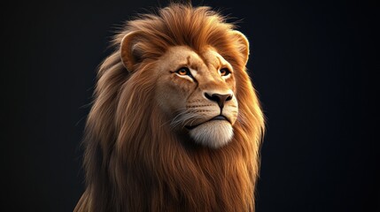 Fototapeta premium Majestic Lion Portrait