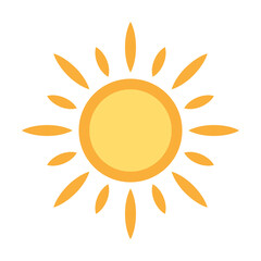 Sun icon for your web design, logo, UI. illustration