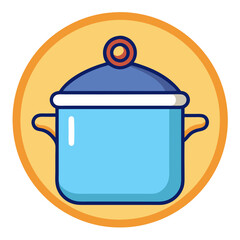 Cooking pot icon design