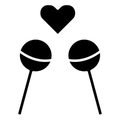 icon valentine glyph
