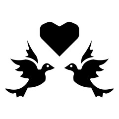 icon valentine glyph
